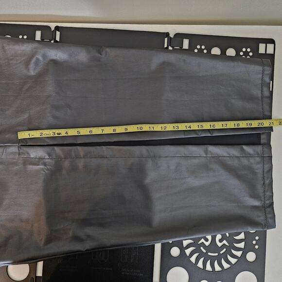 Skims Faux Leather Skirt Swim Cover-Up Long Black | Women's XL | MINOR FLAWS - Picture 10 of 16